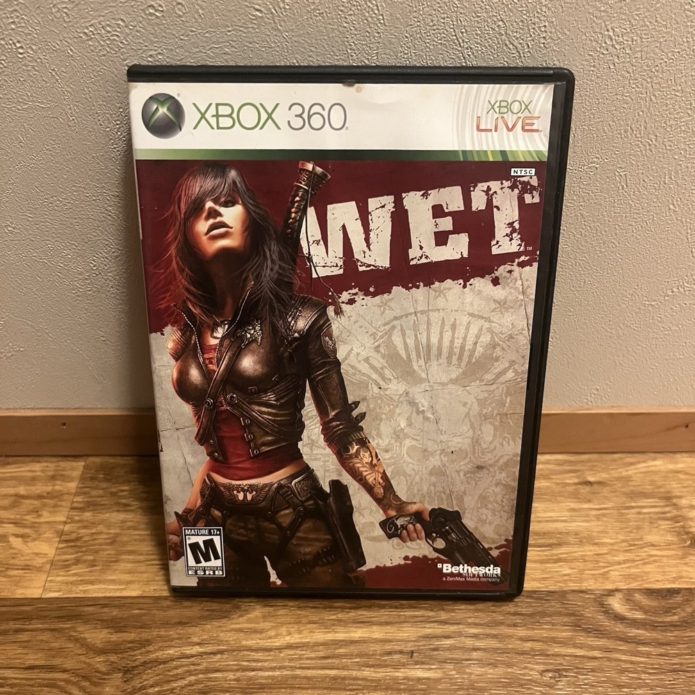 Wet (Microsoft Xbox 360,‎ 2009) No Manual Clean Disc